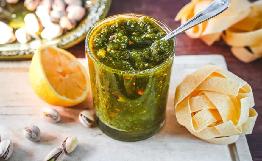 Pistazienpesto selber machen - cremig, frisch und ausgewogen