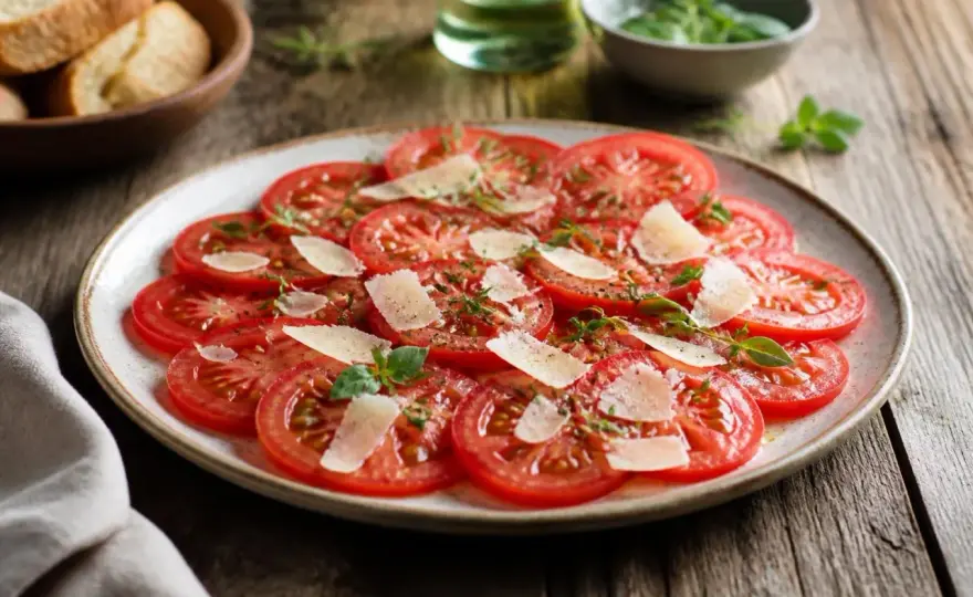 Tomaten-Carpaccio richtig machen - so gelingt die feine Vorspeise