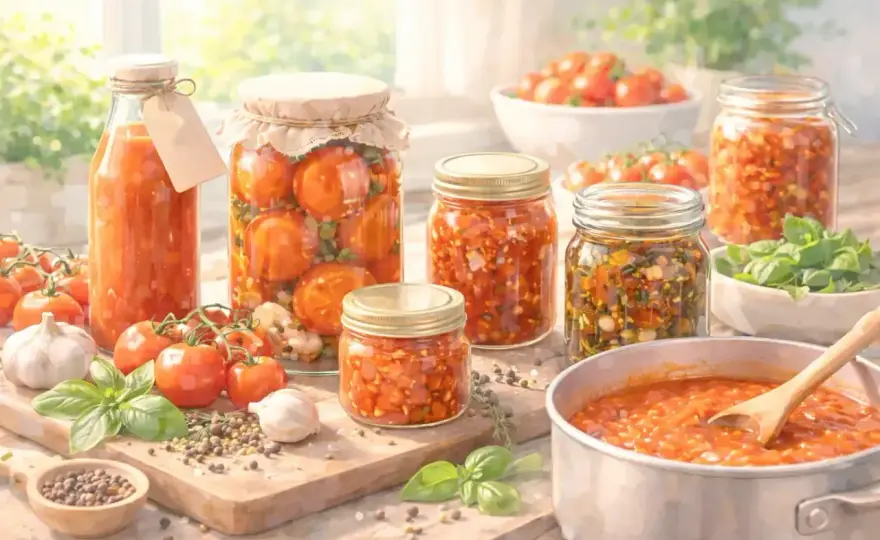 Tomaten einkochen - so gelingt der sichere Vorrat