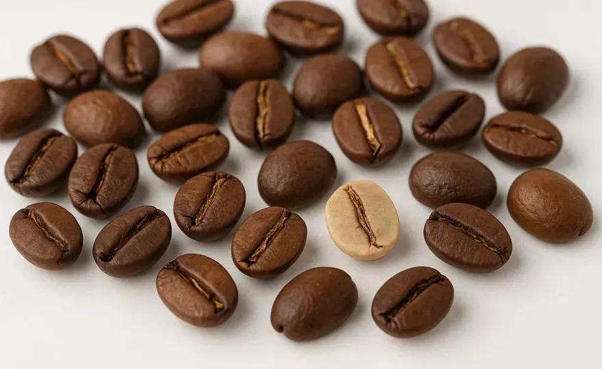 Defekte Kaffeebohnen erkennen - Quaker, Schimmel und mehr